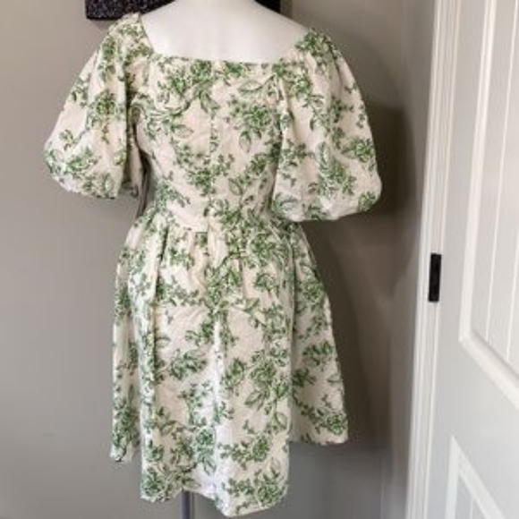 Rachel Parcell size 6 green dress fits like a size 8 sage toile sundress - Picture 10 of 12